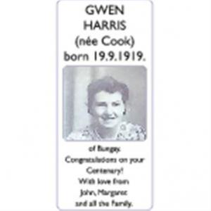 GWEN (née Cook) HARRIS