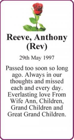 Reeve, Anthony (Rev)