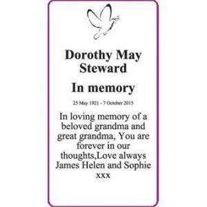 DOROTHY STEWARD