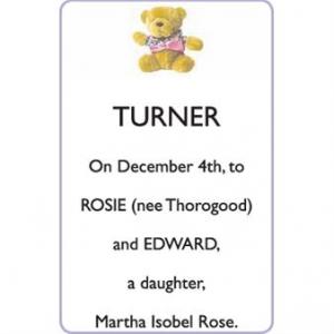 ROSIE and EDWARD TURNER