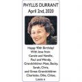 PHYLLIS DURRANT