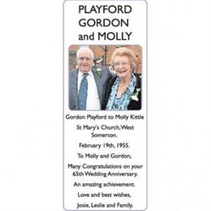 GORDON and MOLLY PLAYFORD