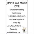 JIMMY and MARY DYE