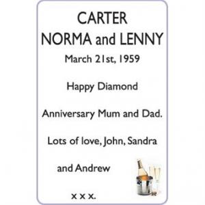 NORMA and LENNY CARTER