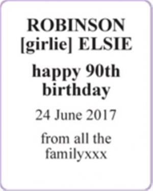 ROBINSON [girlie] ELSIE