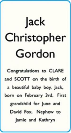 Jack Christopher Gordon