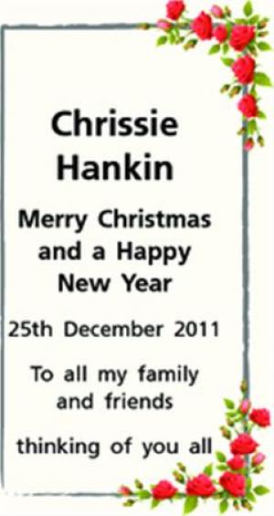 Chrissie Hankin