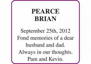 BRIAN PEARCE